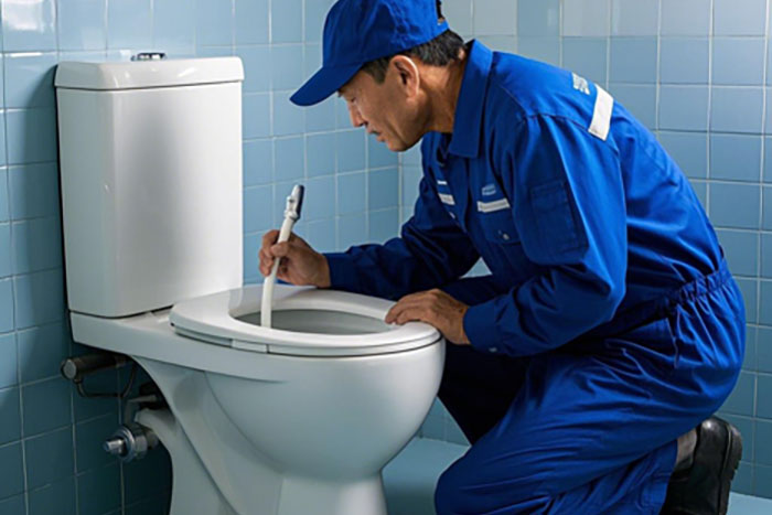 马桶顽固堵塞，专业疏通全流程​