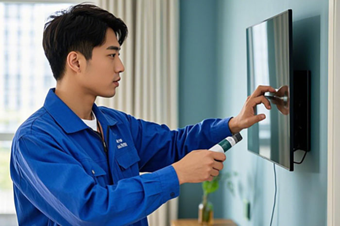 广州越秀区电视安装挂墙上门服务电话,附近专业师傅快速上门