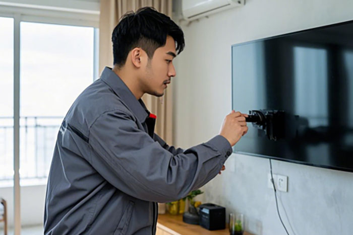 郑州中原区电视安装挂墙上门服务电话,附近专业师傅快速上门