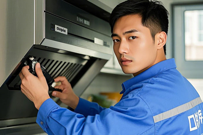 盐城市油烟机上门维修服务电话:专业解决油烟机不吸烟油漏油或风扇不转