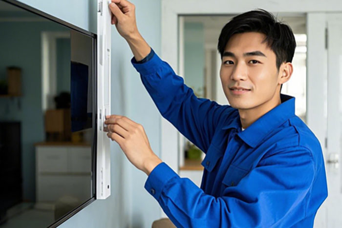 杭州拱墅区电视安装挂墙上门服务电话,解决电视安装、挂墙不平、线路整理等三大问题