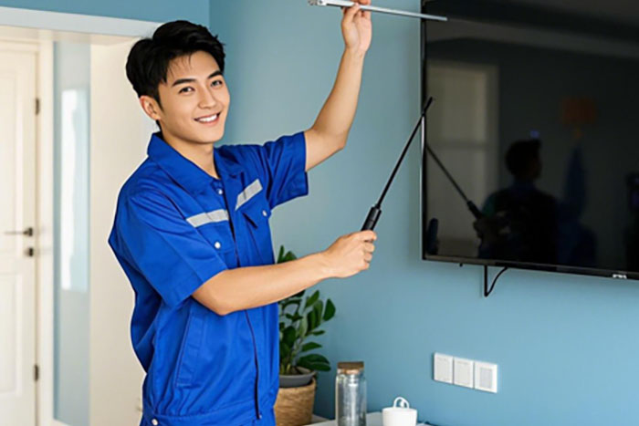 苏州吴中区电视安装挂墙上门服务电话:电视挂墙不稳怎么办?需要多少钱