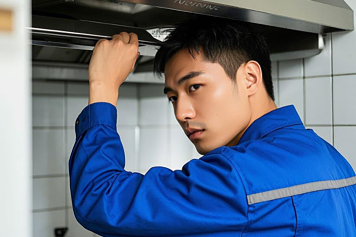 天津河西区油烟机上门维修服务电话,附近师傅上门解决不吸烟、噪音过大问题