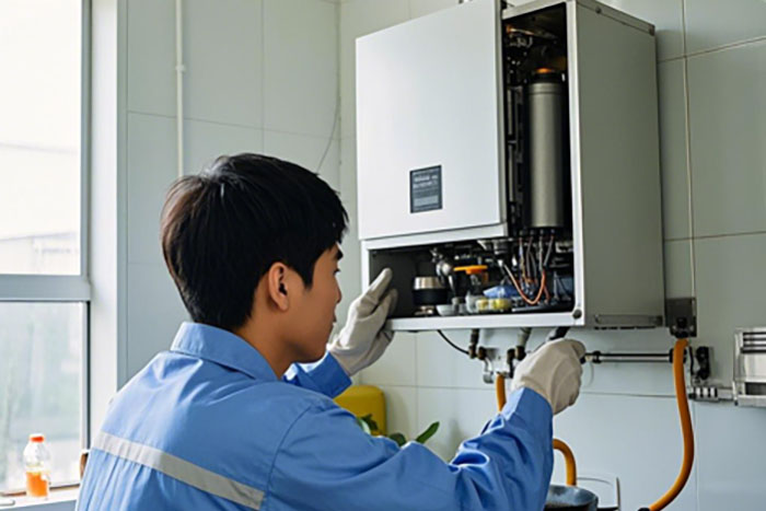 天津河西区壁挂炉清洗服务电话,附近师傅上门解决水垢堵塞问题