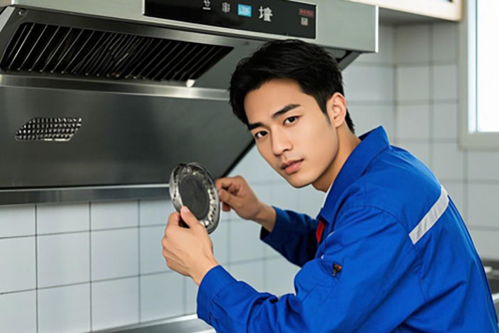 蚌埠市油烟机上门维修服务电话,吸力不足、噪音大、不开机