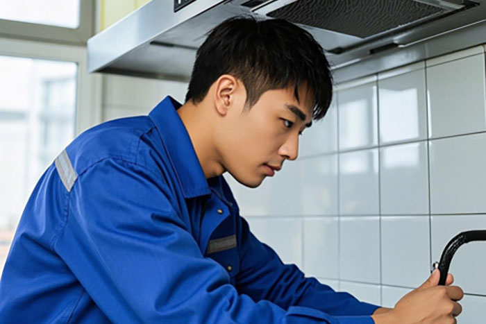 蚌埠市油烟机上门安装服务电话,油烟机不吸烟、噪音大、漏油问题