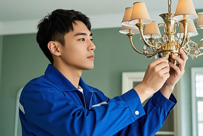 蚌埠市灯具维修电话,灯管不亮、电线老化、开关故障维修