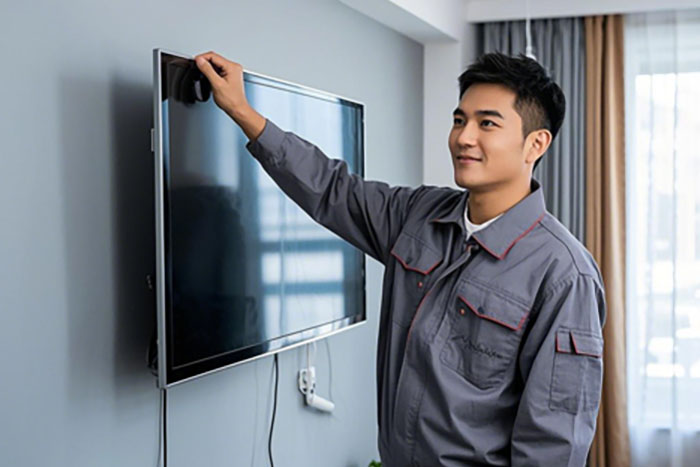 淮南市电视安装挂墙上门服务电话,师傅上门解决安装、调试、挂墙问题