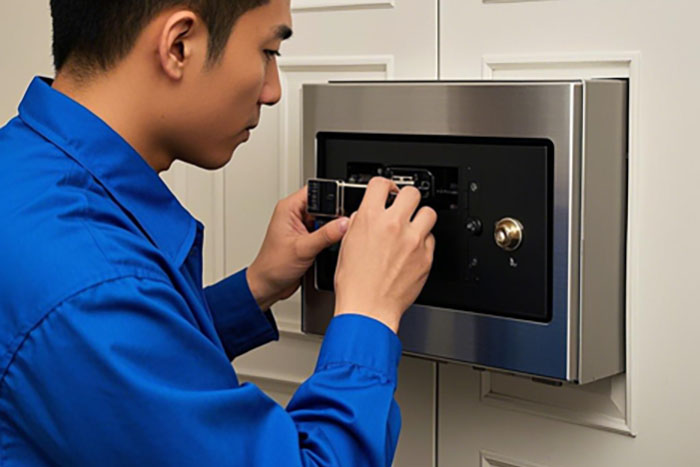 淮南市保险柜上门开锁公司电话,师傅上门解决打不开、密码忘记、锁芯损坏问题