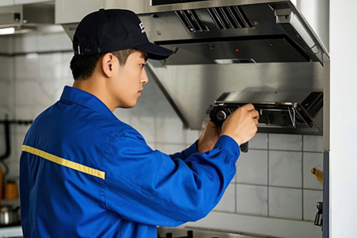黄山市油烟机上门维修服务电话:噪音大、不吸烟、漏油