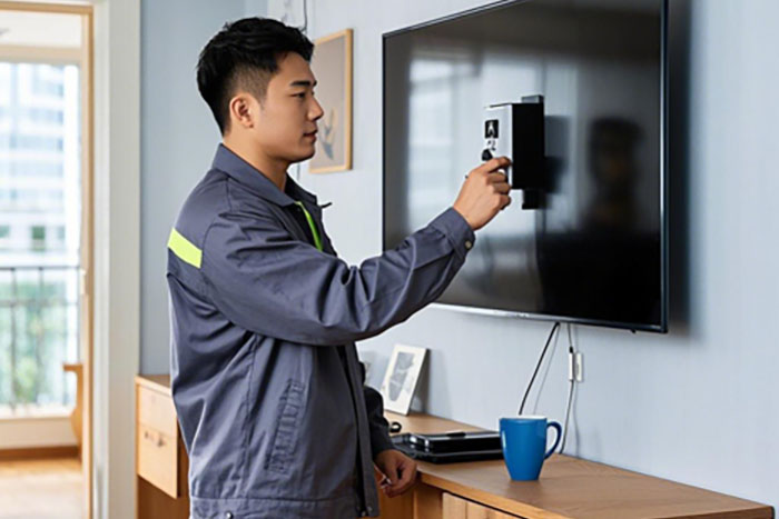 黄山市电视安装挂墙上门服务电话:电视无法开机、画面模糊、挂墙不稳