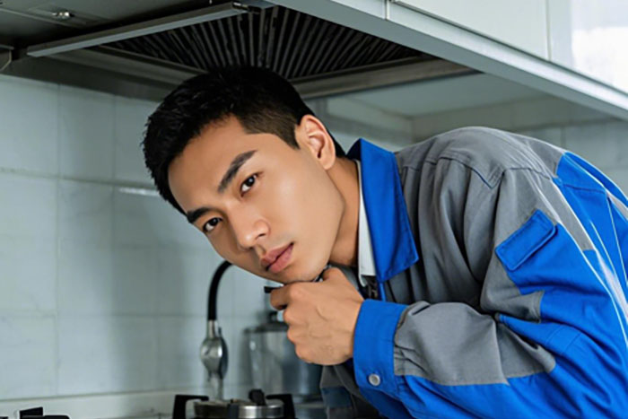 六安市油烟机上门维修师傅,油烟机不吸烟、噪音大、开不了机维修