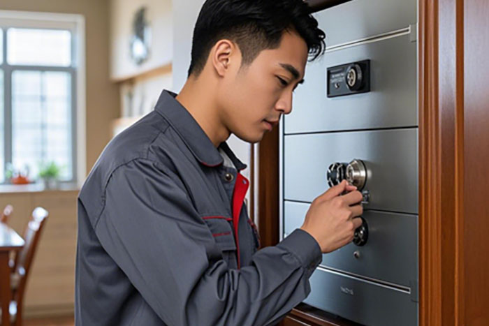 六安市保险柜上门开锁公司,打不开密码、锁芯损坏、电池故障