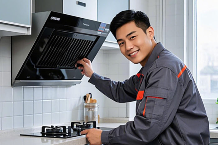 滨州市油烟机上门安装服务,调试吸烟不净、噪音过大问题