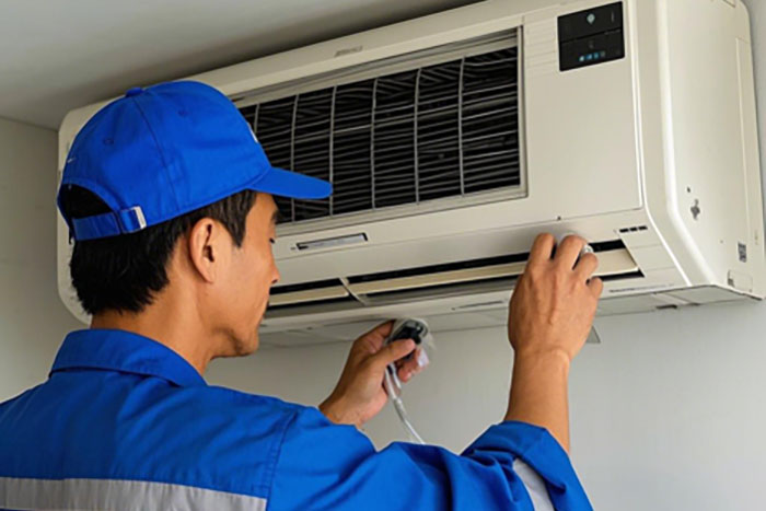 东洋空调上门清洗:高效清洁,去除污垢、提高制冷效果