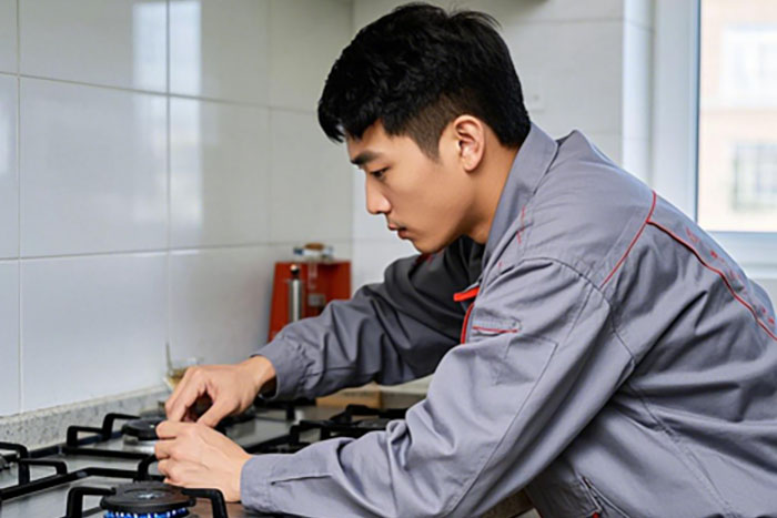 德州市网购燃气灶上门安装,排除漏气、火焰不均问题