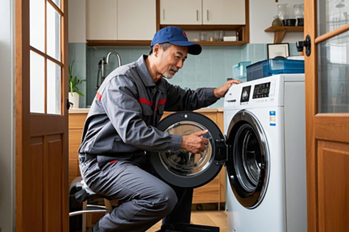 日照市洗衣机上门维修:洗衣机漏水、无法启动检查