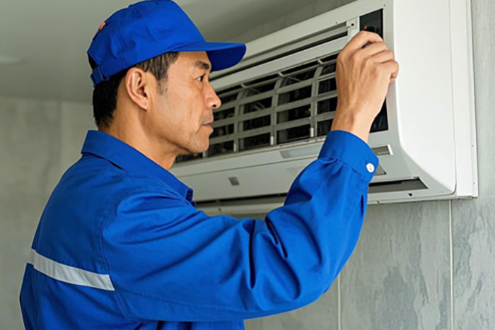 德州市空调上门清洗,去霉味、恢复制冷效果!