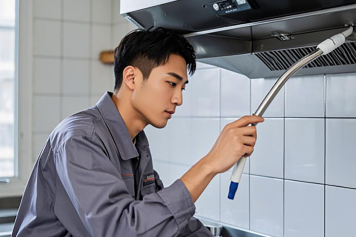 威海市油烟机上门清洗，去除油烟、改善排风效果