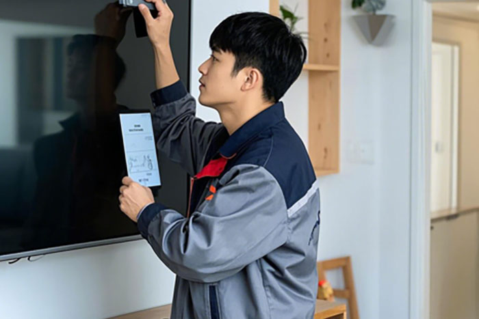 枣庄市电视机上门安装挂墙电话,上门安装电视机一般多少钱