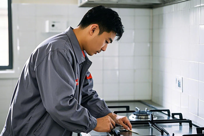 鹤壁市专业燃气灶清洗,油渍去除、部件清洗、火力调整