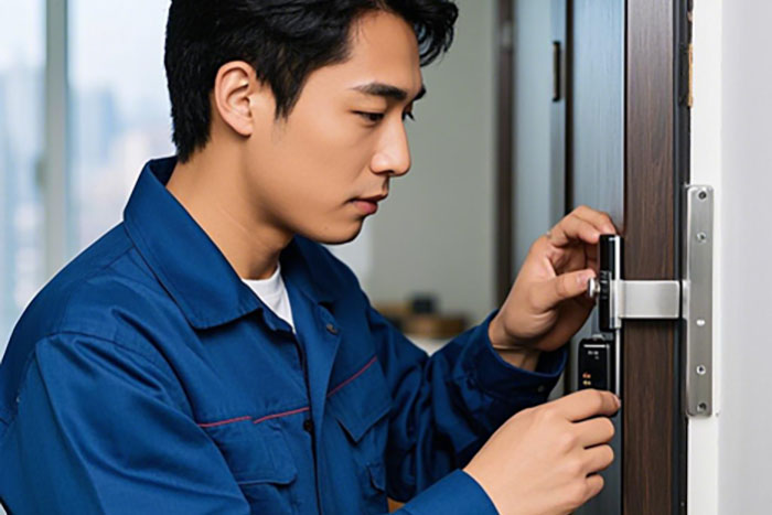 鸡西市智能锁开锁热线,开锁师傅24小时服务