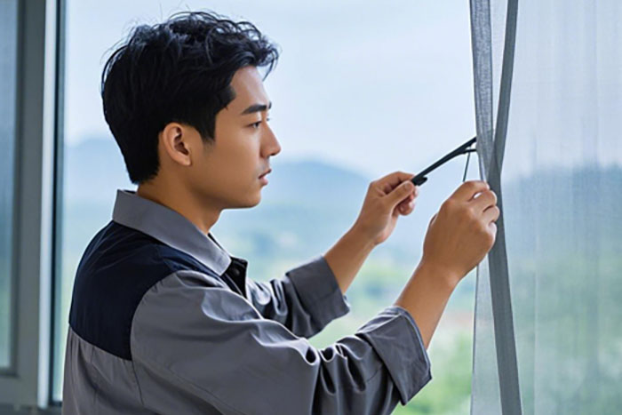 黄石市上门换窗纱,老式纱窗更换