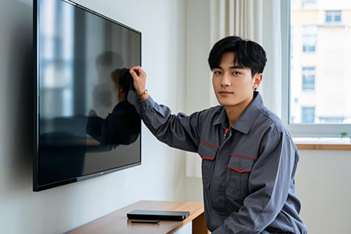 荆州市电视机安装挂墙电话，上门安装电视机收费标准